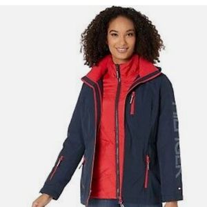 Tommy Hilfiger women's 3- in- one all weather system jacket